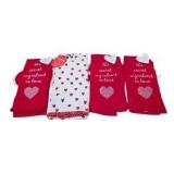 Valentine Kitchen Towel Lot - Opalhouse Heart Towels, Red Dish Towels