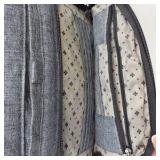 Lug Samba Shoulder Bag RFID Protected Multi Pocket Travel Purse Heather Gray
