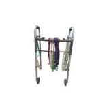 Medline Folding Walker With Wheels and Beaded Necklaces