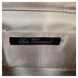 Lulu Townsend Silver Sparkling Foldpver Clutch With Chain Strap New With Tags