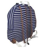 Donna Bella Striped Backpack - Navy & White Canvas Bag, New With Tags