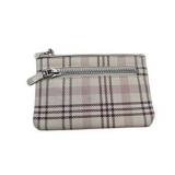 Lot - Safe Keeper Wallet And Coin Purse Small Pink White Tan Plaid Snap And Zip