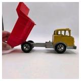 Vintage Hubley Kiddie Toy Diecast Metal Dump Truck & Ny-Lint Cattle Trailer