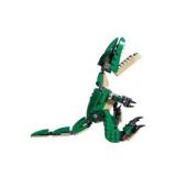 LEGO Dinosaur & Owl Build Lot - Green T-Rex Style Figure, Purple Owl & Loose Pieces