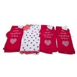 Valentine Kitchen Towel Lot - Opalhouse Heart Towels, Red Dish Towels