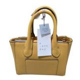 A New Day Gold Leaf Satchel Handbag - New With Tags, Detachable Crossbody Strap