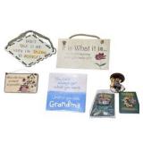 Boyds Bears & Friends Collectibles Lot - Bearstone Hardley Hasslefree, Folkwear, Bearwear & Wall Signs