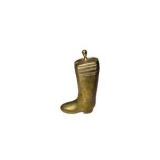 Vintage Brass Boot-Shaped Lidded Container / Decor