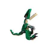 LEGO Dinosaur & Owl Build Lot - Green T-Rex Style Figure, Purple Owl & Loose Pieces