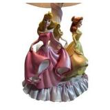Disney Princess Table Lamp - Belle, Aurora & Cinderella Figurine Base, Tested Working