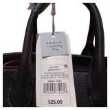 Universal Thread Black Satchel Handbag - New With Tags, Detachable Crossbody Strap