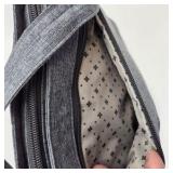 Lug Samba Shoulder Bag RFID Protected Multi Pocket Travel Purse Heather Gray