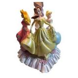 Disney Princess Table Lamp - Belle, Aurora & Cinderella Figurine Base, Tested Working