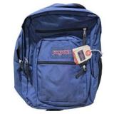 2 Blue Backpacks - JanSport Lifetime Warranty Backpack & Made By Design Flat-Top Backpack