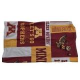 NCAA Minnesota Gophers Fan Apparel Lot Strap Back Winter Hat And Face Wrap