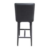Pair of Room & Board Hirsch Bar Stools – Grey & Black, 42” Tall