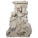 G. Armani Nativity Figurine Holy Family Angels on Wood Base – Florence Italy
