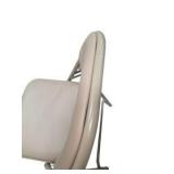 4 Uline H-2522 Padded Folding Chairs - Tan Vinyl Seats and Backs