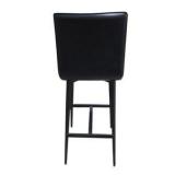 Pair of Room & Board Hirsch Bar Stools – Grey & Black, 42” Tall