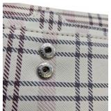 Lot - Safe Keeper Wallet And Coin Purse Small Pink White Tan Plaid Snap And Zip