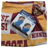 NCAA Minnesota Gophers Fan Apparel Lot Strap Back Winter Hat And Face Wrap