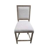 Lot of 2 Restoration Hardware RH Counter Stools - Wood Frames, Upholstered Seats & Woven Back