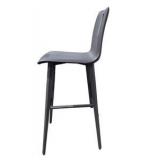 Pair of Room & Board Hirsch Bar Stools – Grey & Black, 42” Tall