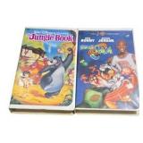 Lot of 2 VHS Movies – Disney Jungle Book & Space Jam Michael Jordan Bugs Bunny