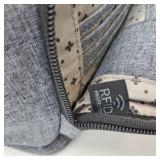 Lug Samba Shoulder Bag RFID Protected Multi Pocket Travel Purse Heather Gray