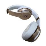 Beats Solo Wireless Gold/White Headphones w/ Case & Cables