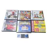 Nintendo DS / 3DS Game Lot - Mario Kart DS, Mario Party DS, Cars, Brain Age 2 & More