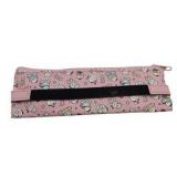 Lot of Small Pencil Case Zipper Bags Fun Prints Floral Bears Black Mesh Kids