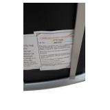 Set of 3 Calligaris Black Padded Bar Stools w/ Silver Metal Frames