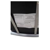 Set of 3 Calligaris Black Padded Bar Stools w/ Silver Metal Frames