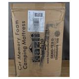 Memory Foam Camping Mattress Dark Gray $57.99 Retail - Brand New