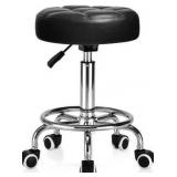 Rolling Stool With Wheels & Footrest $64.99 Retail - Brand New