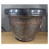 Plastic Plant Flower Planters 16 Inch 3 Pack With Saucer $34.99 Retail - Brand New