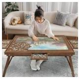 HALLYBEE 1500 Piece Puzzle Table $79.99 Retail - Brand New