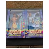 2 Vintage Pocahontas Dolls (New In Package)