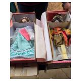 2- Porcelain Dolls (New In Package)