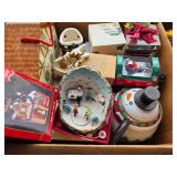 Christmas Lot- Santas Marching Band, Animated Ice Skating & Misc (New In Package)