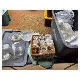 Lot of Glass Ware: Pyrex Bowls, Christmas Glasses & Misc