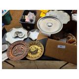 Vintage Tin & Glass Platters
