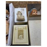 2- Vintage Dolls 1- Porcelain Figurine (New In Package)
