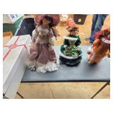 3- Vintage Dolls W/Stands