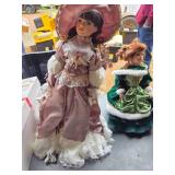 3- Vintage Dolls W/Stands