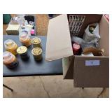 Box of Assorted Candles & Misc