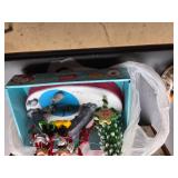 Lot of Christmas Items Lighted Candy Canes & Mickey, Minnie Ice Fishing