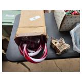 Lot of Christmas Items Lighted Candy Canes & Mickey, Minnie Ice Fishing