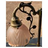 1970s Brass 2 Shade Lamp